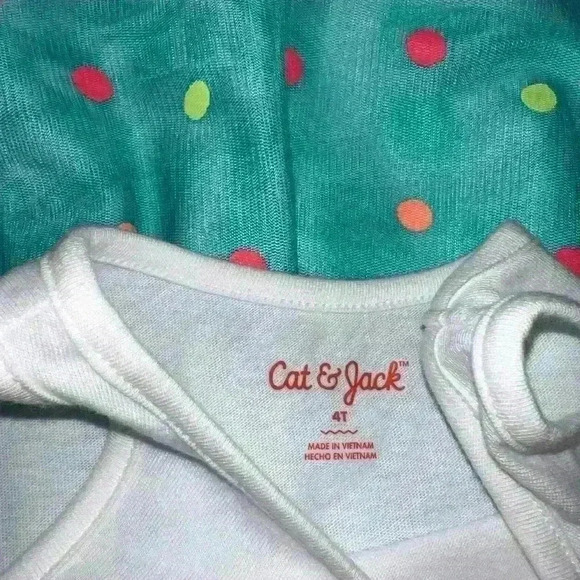 Cat & Jack Multicolored Pleated Ruffled Tiered Sundress - Picture 3 of 3